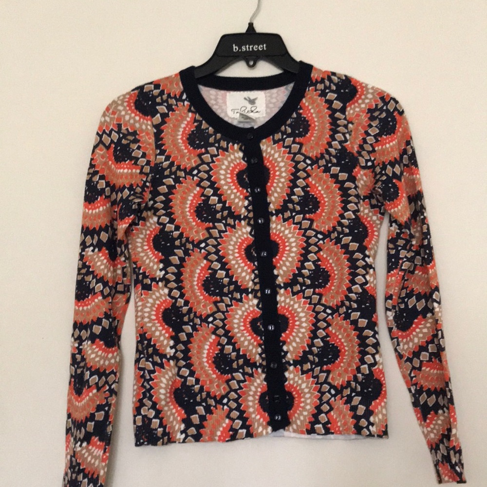 Anthropologie Tabitha Odval Black Button Cardigan